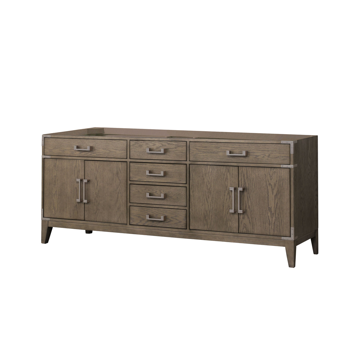Lexora Laurel 80 in. Grey Oak Double Sink Bath Vanity