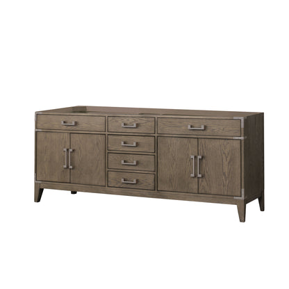 Lexora Laurel 80 in. Grey Oak Double Sink Bath Vanity