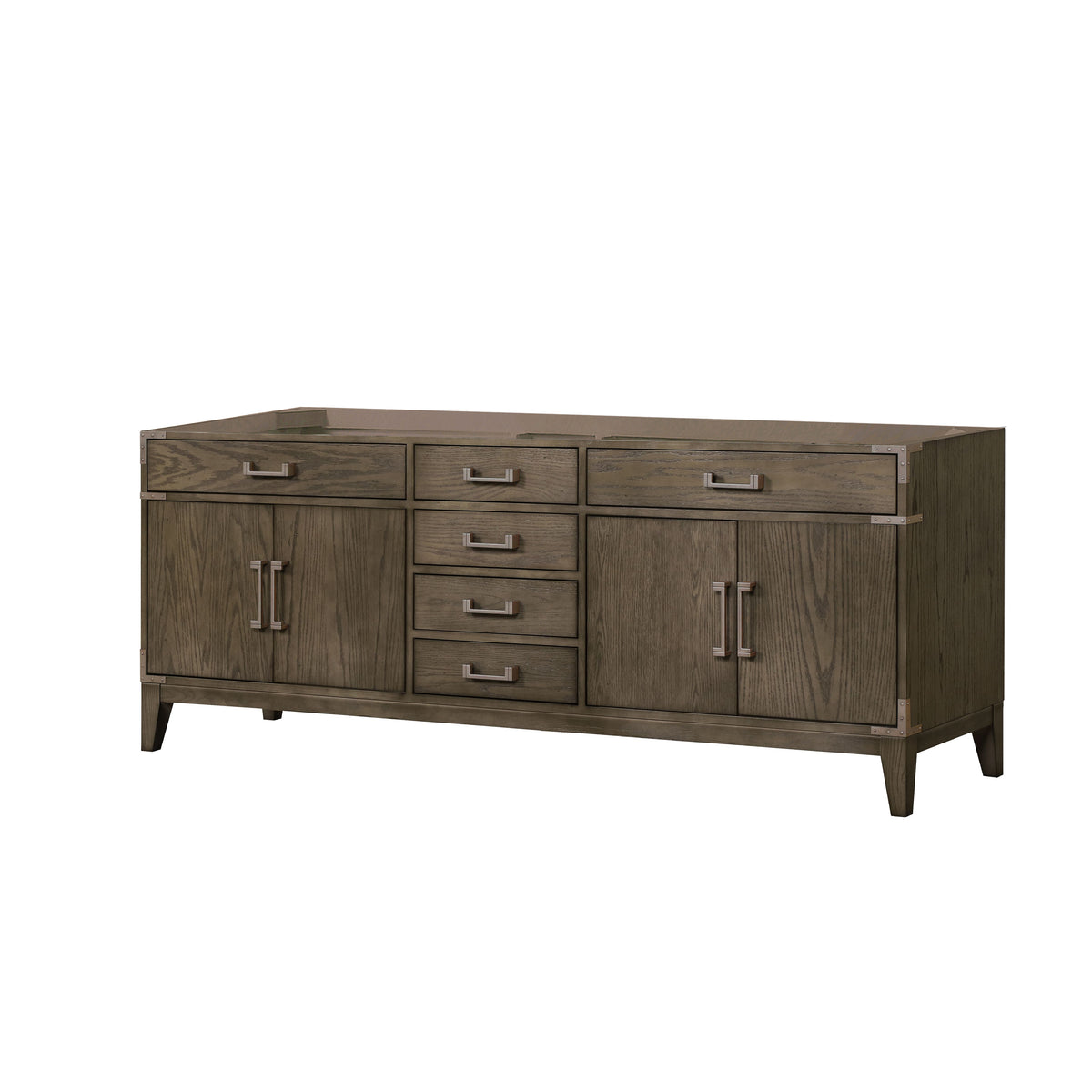 Lexora Laurel 84 in. Grey Oak Double Sink Bath Vanity