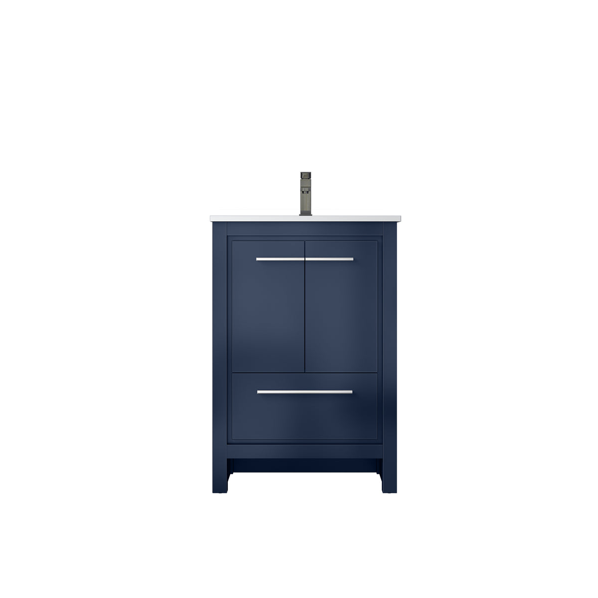 Lexora Lafarre 24 in. Navy Blue Single Sink Bath Vanity