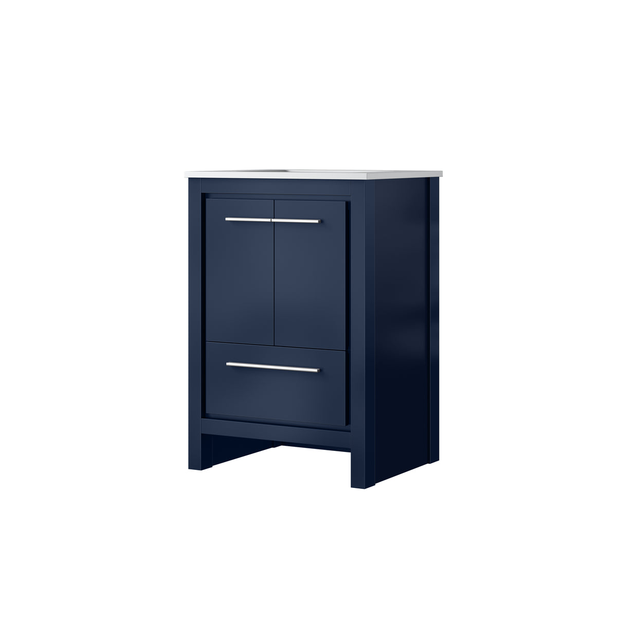Lexora Lafarre 24 in. Navy Blue Single Sink Bath Vanity