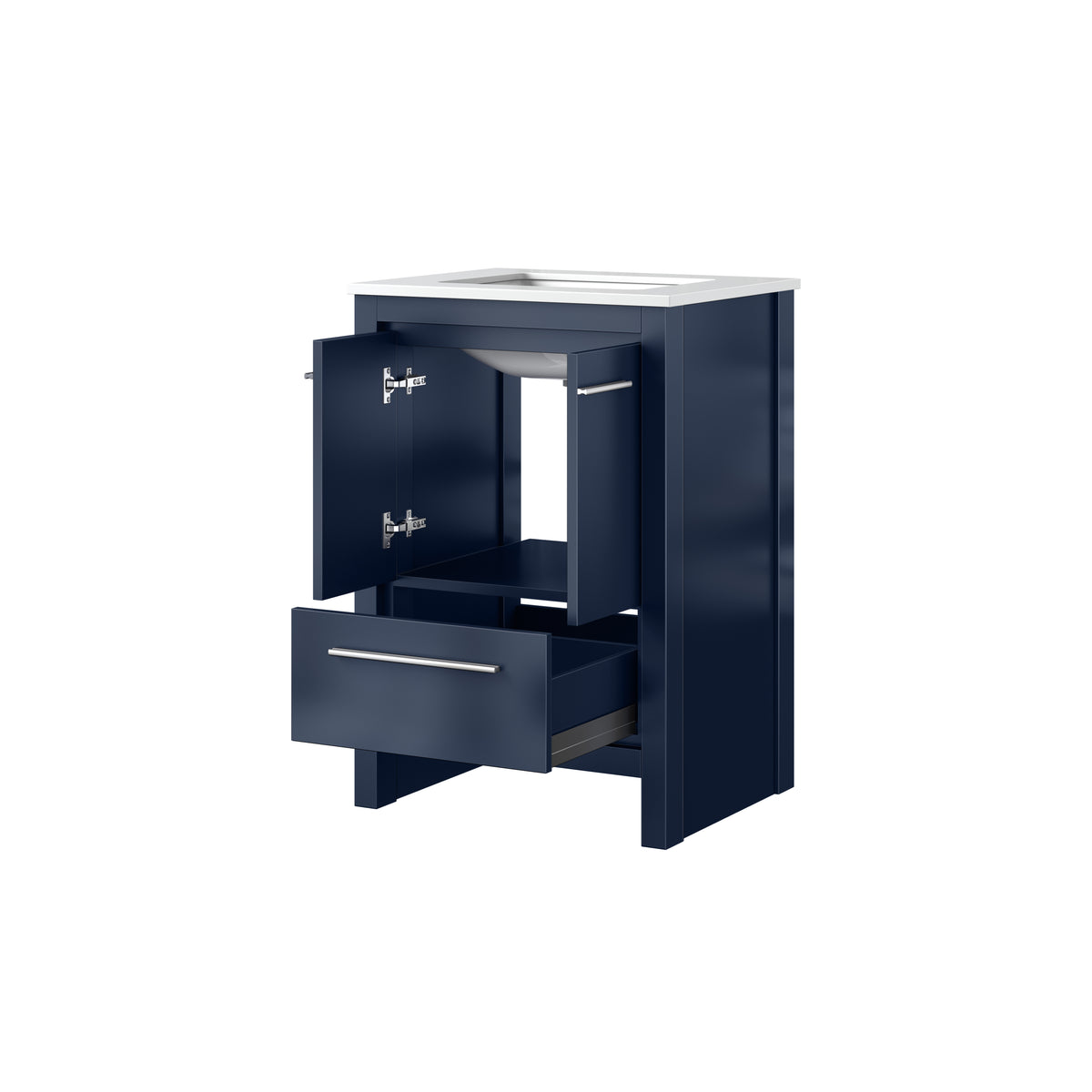Lexora Lafarre 24 in. Navy Blue Single Sink Bath Vanity