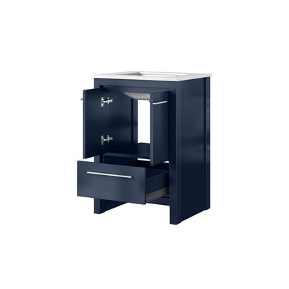 Lexora Lafarre 24 in. Navy Blue Single Sink Bath Vanity