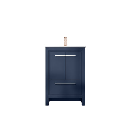 Lexora Lafarre 24 in. Navy Blue Single Sink Bath Vanity