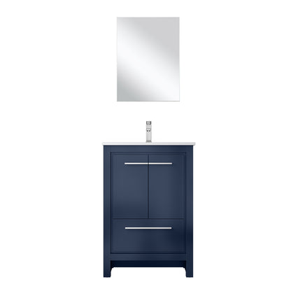 Lexora Lafarre 24 in. Navy Blue Single Sink Bath Vanity