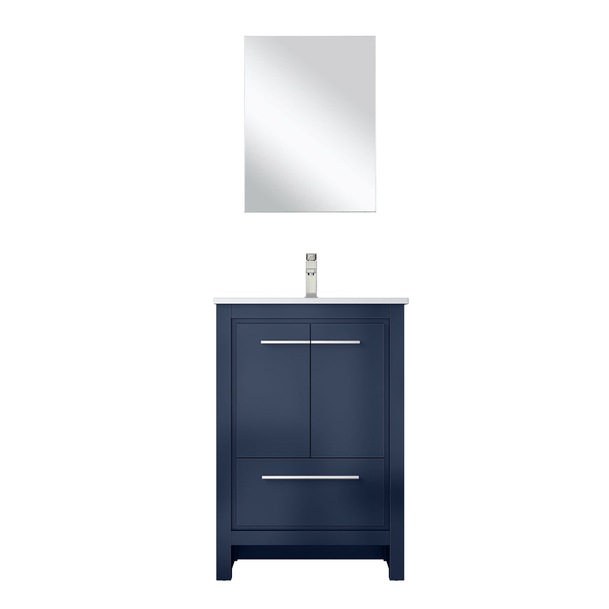 Lexora Lafarre 24 in. Navy Blue Single Sink Bath Vanity
