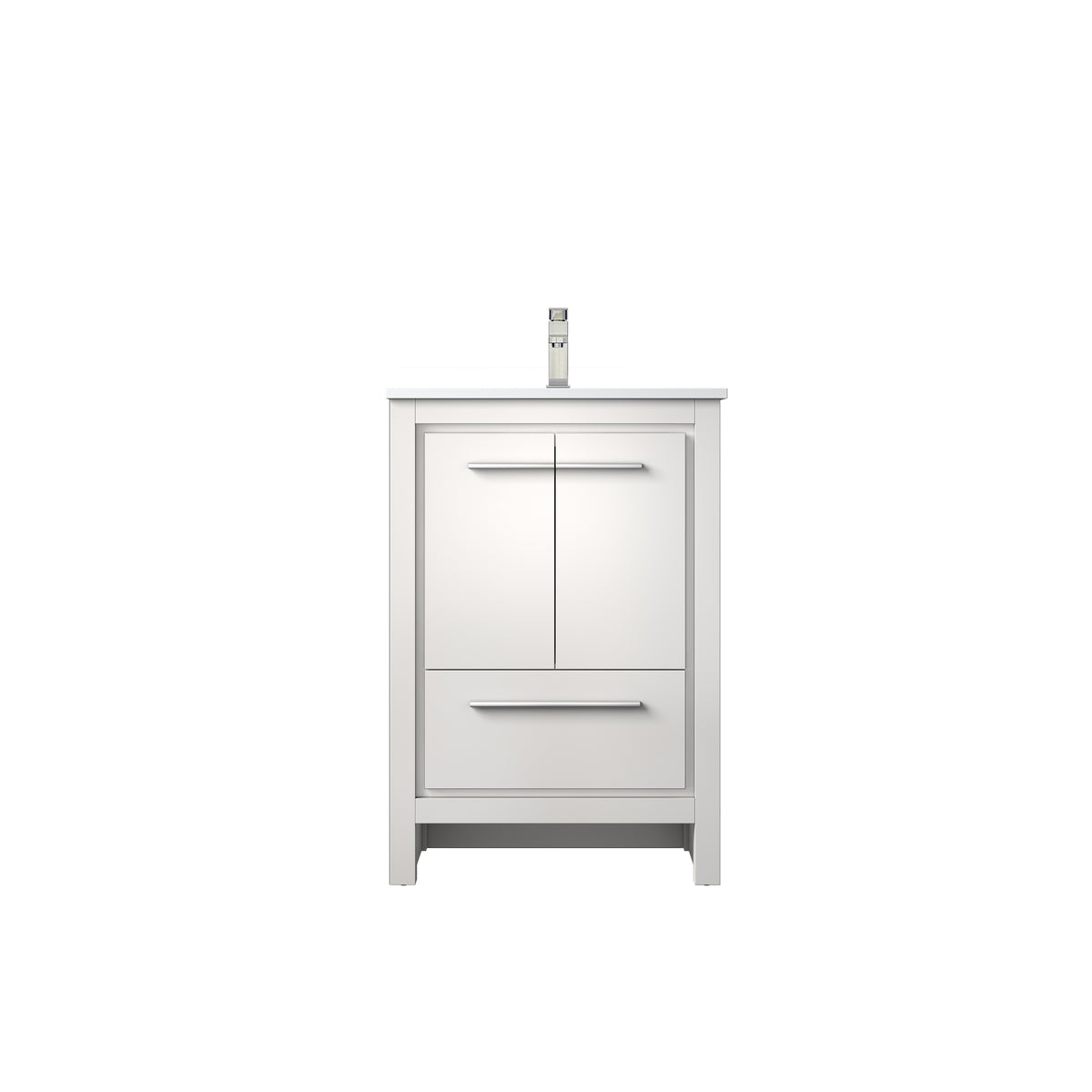 Lexora Lafarre 24 in. White Single Sink Bath Vanity