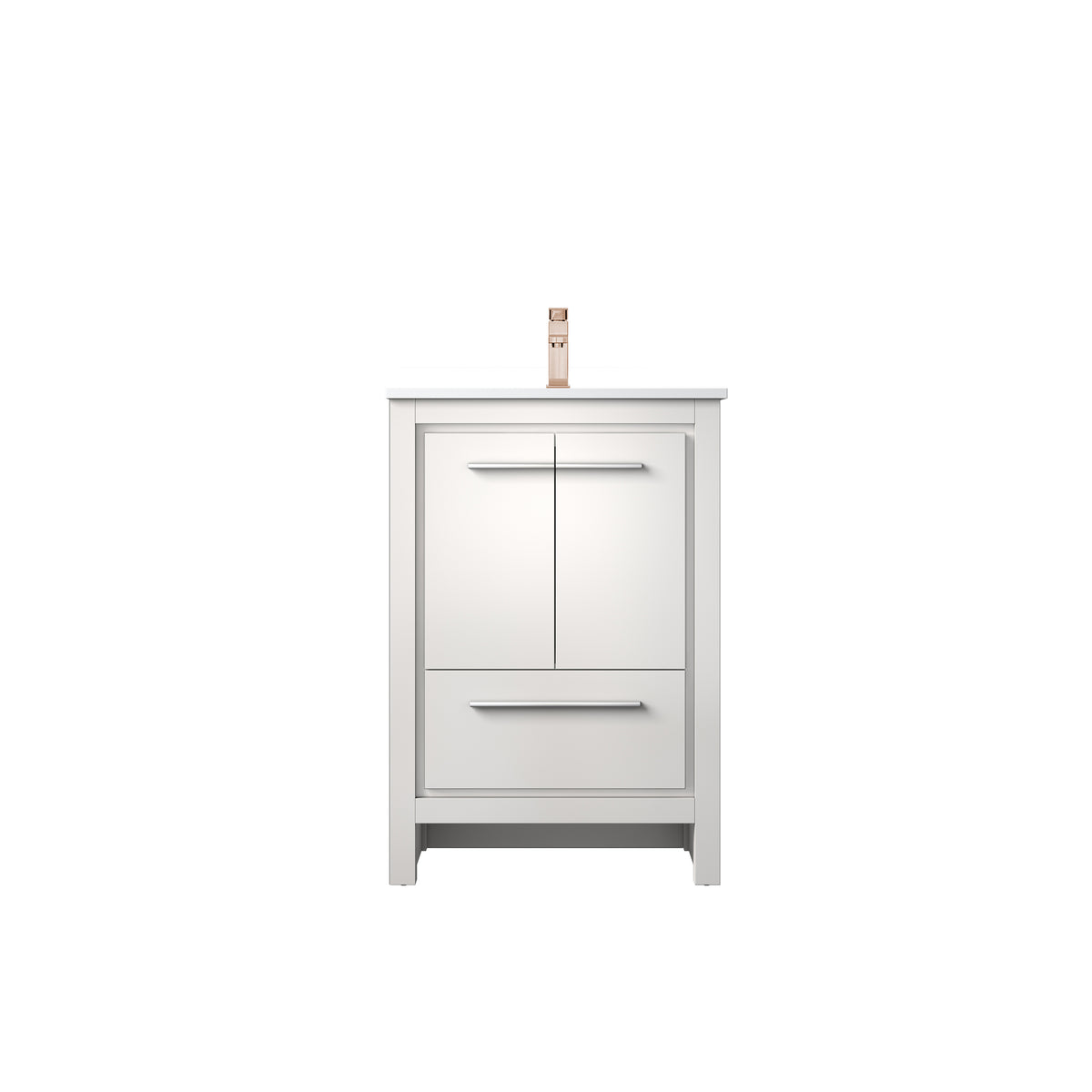 Lexora Lafarre 24 in. White Single Sink Bath Vanity