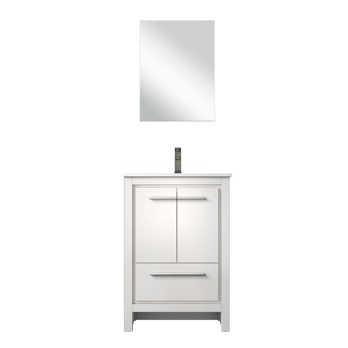 Lexora Lafarre 24 in. White Single Sink Bath Vanity