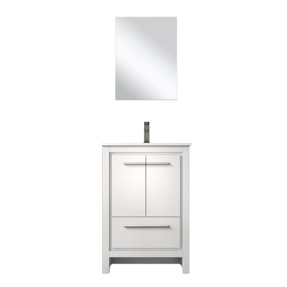 Lexora Lafarre 24 in. White Single Sink Bath Vanity