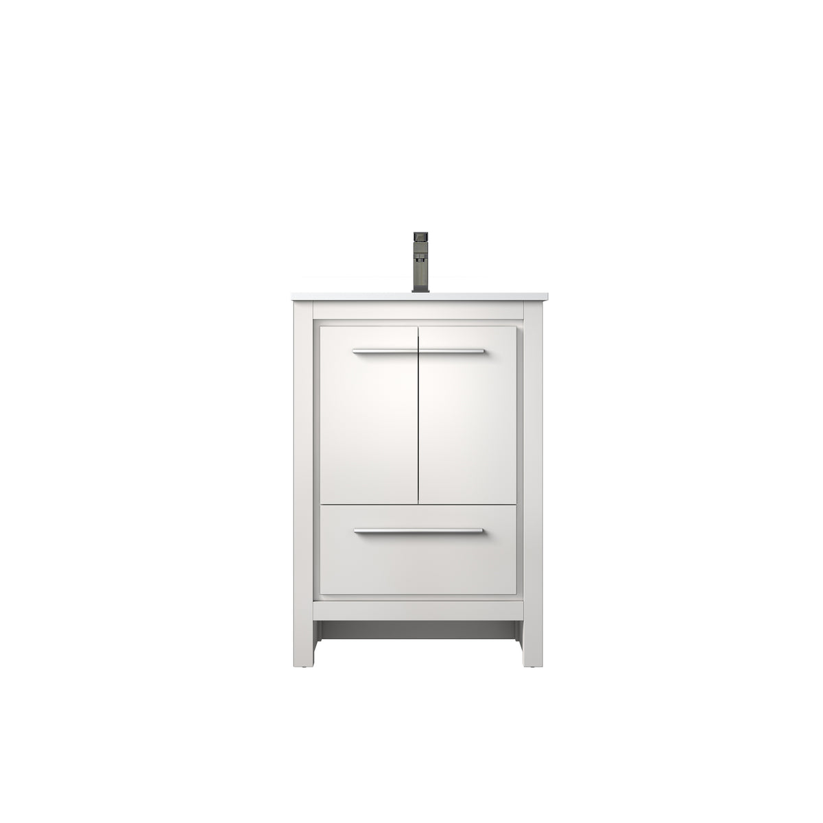 Lexora Lafarre 24 in. White Single Sink Bath Vanity