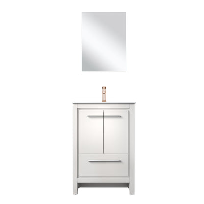 Lexora Lafarre 24 in. White Single Sink Bath Vanity