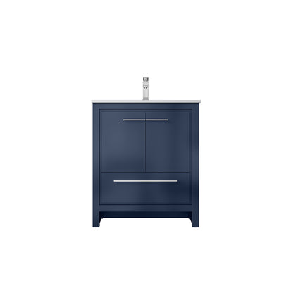 Lexora Lafarre 30 in. Navy Blue Single Sink Bath Vanity