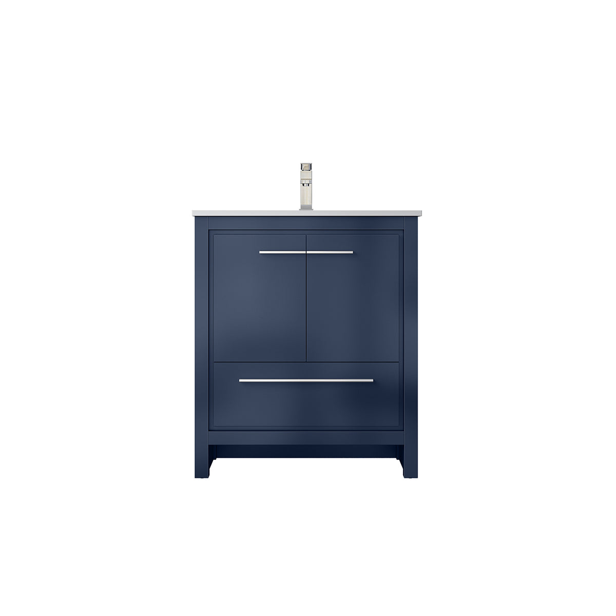 Lexora Lafarre 30 in. Navy Blue Single Sink Bath Vanity