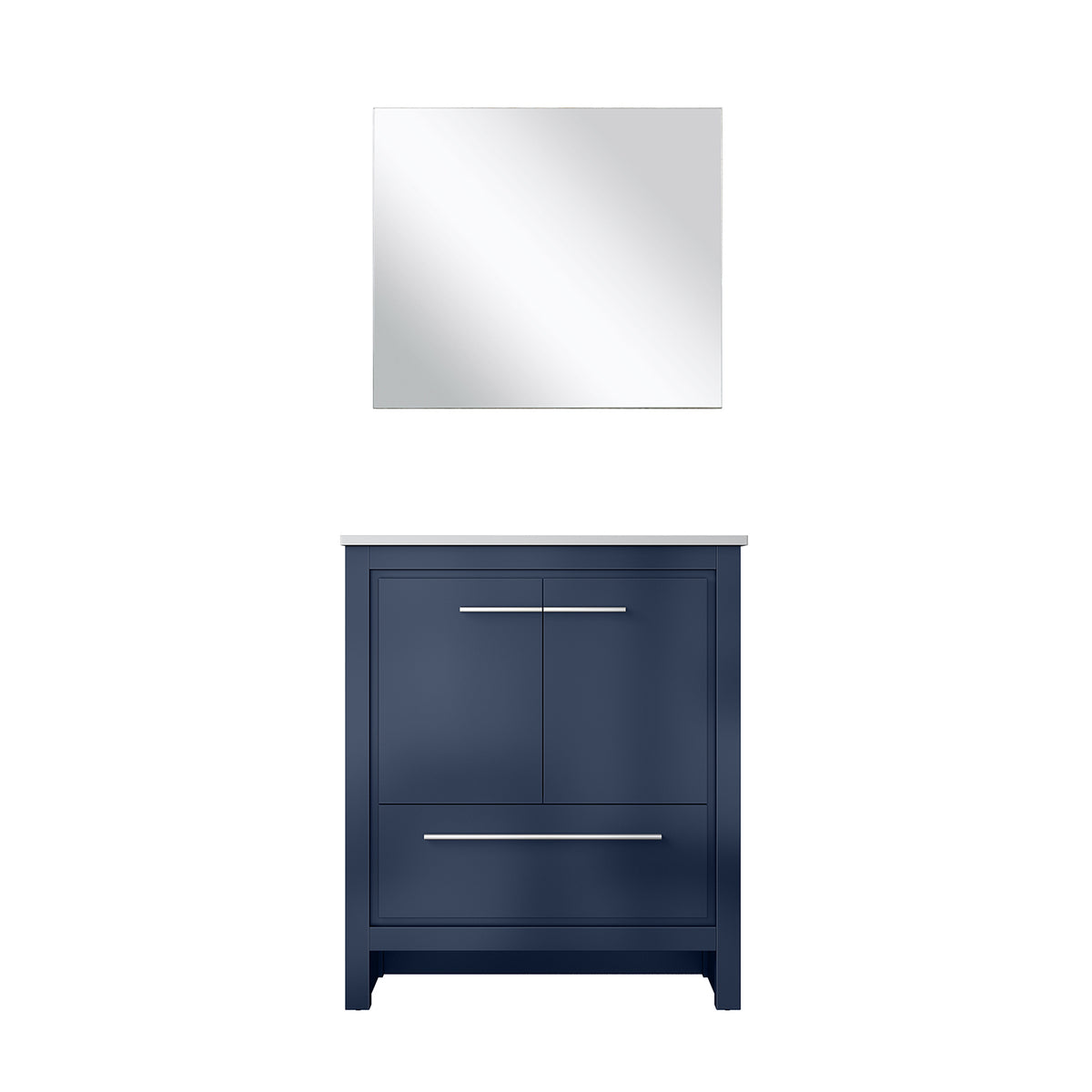 Lexora Lafarre 30 in. Navy Blue Single Sink Bath Vanity