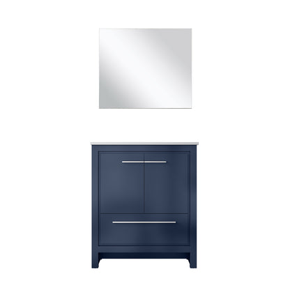 Lexora Lafarre 30 in. Navy Blue Single Sink Bath Vanity