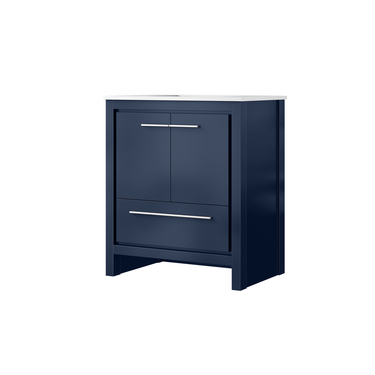 Lexora Lafarre 30 in. Navy Blue Single Sink Bath Vanity