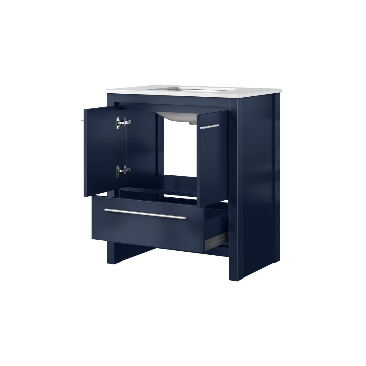 Lexora Lafarre 30 in. Navy Blue Single Sink Bath Vanity