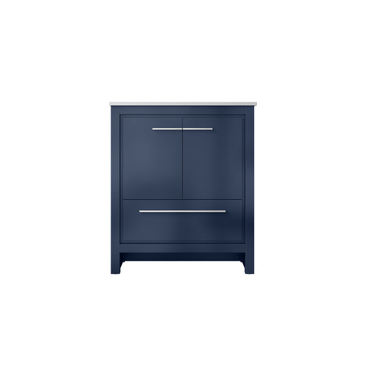 Lexora Lafarre 30 in. Navy Blue Single Sink Bath Vanity