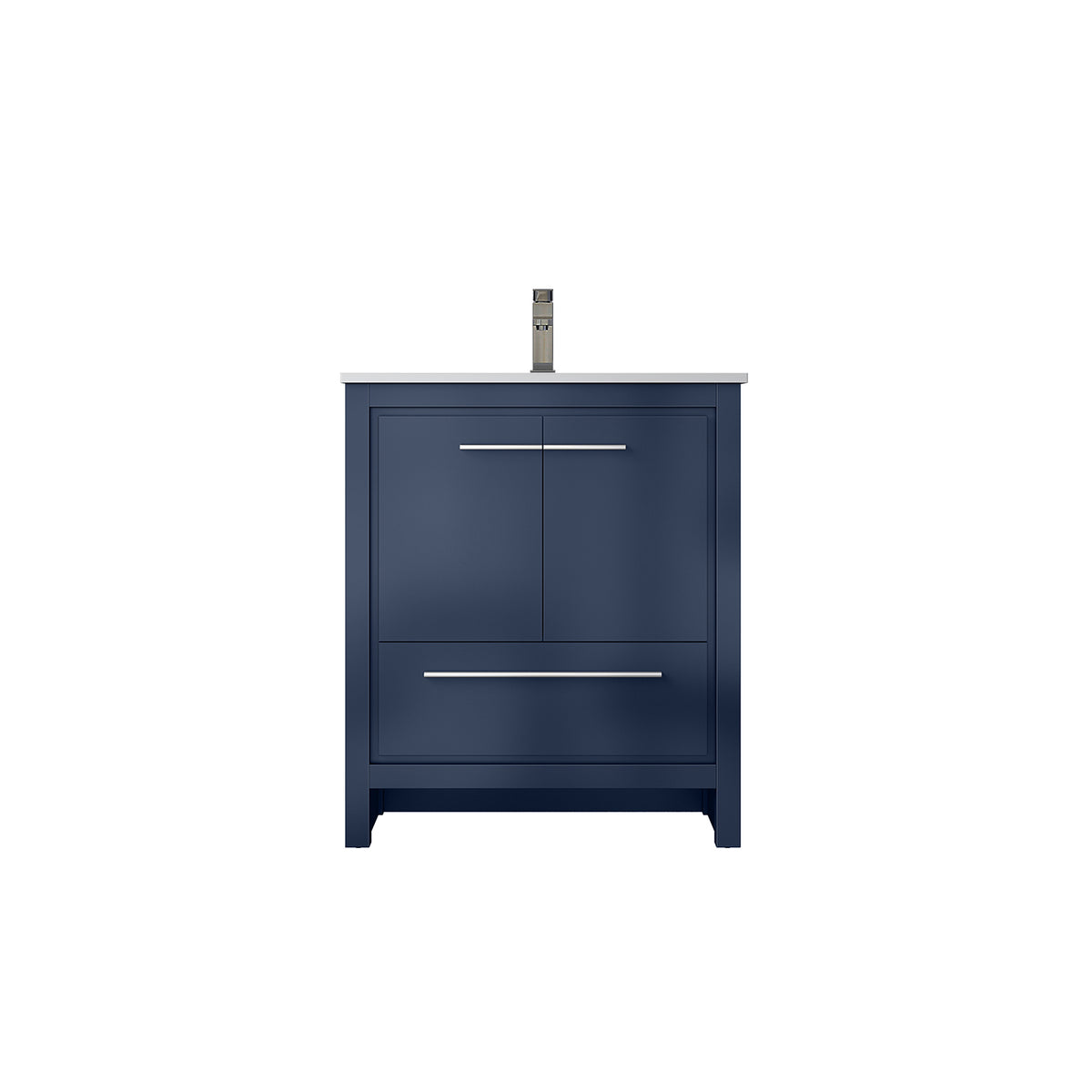 Lexora Lafarre 30 in. Navy Blue Single Sink Bath Vanity