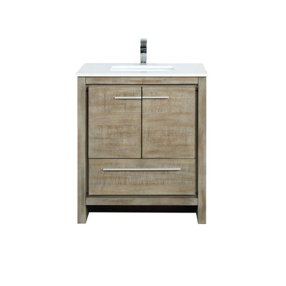 Lexora Lafarre 30 in. Rustic Acacia Single Sink Bath Vanity
