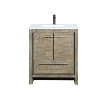 Lexora Lafarre 30 in. Rustic Acacia Single Sink Bath Vanity