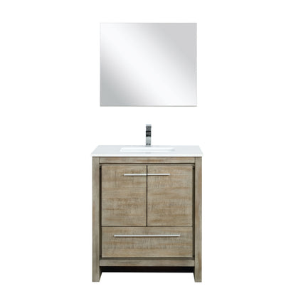 Lexora Lafarre 30 in. Rustic Acacia Single Sink Bath Vanity