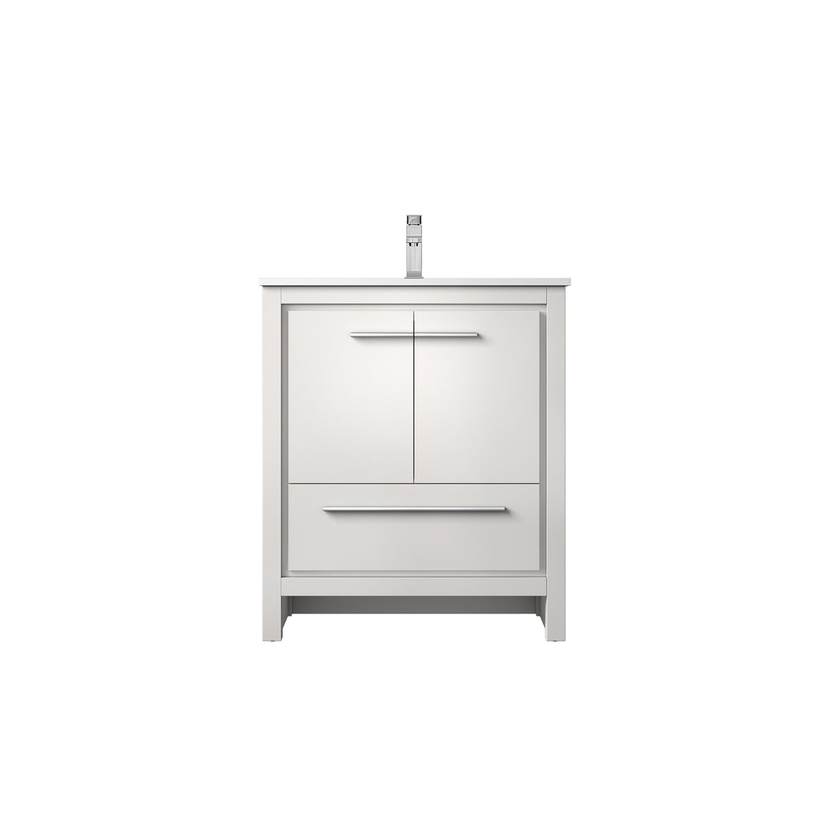 Lexora Lafarre 30 in. White Single Sink Bath Vanity