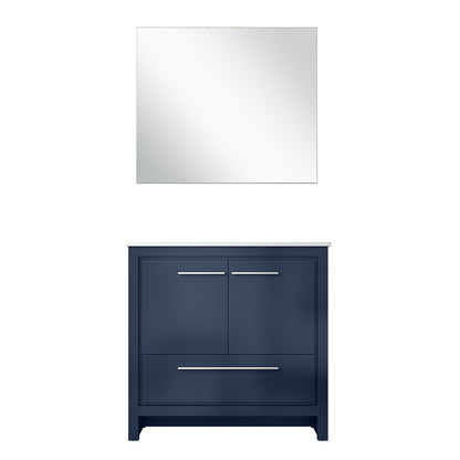 Lexora Lafarre 36 in. Navy Blue Single Sink Bath Vanity