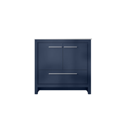 Lexora Lafarre 36 in. Navy Blue Single Sink Bath Vanity