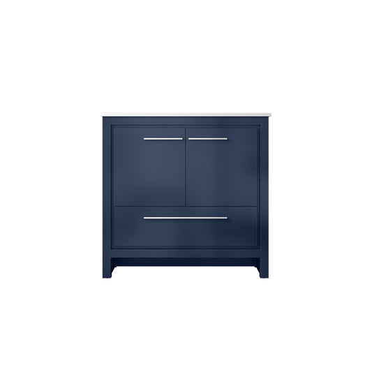 Lexora Lafarre 36 in. Navy Blue Single Sink Bath Vanity