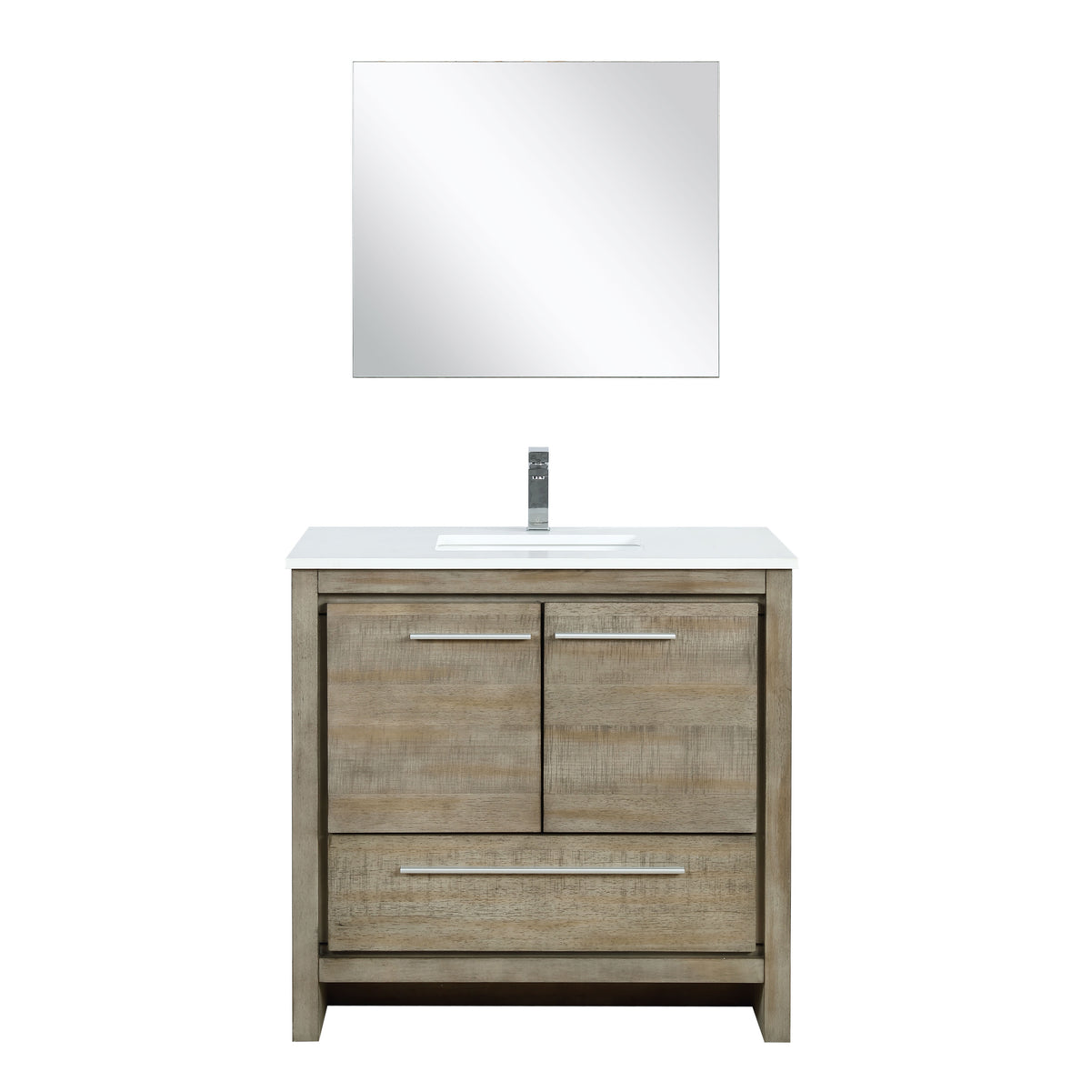 Lexora Lafarre 36 in. Rustic Acacia Single Sink Bath Vanity