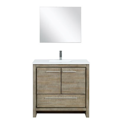 Lexora Lafarre 36 in. Rustic Acacia Single Sink Bath Vanity