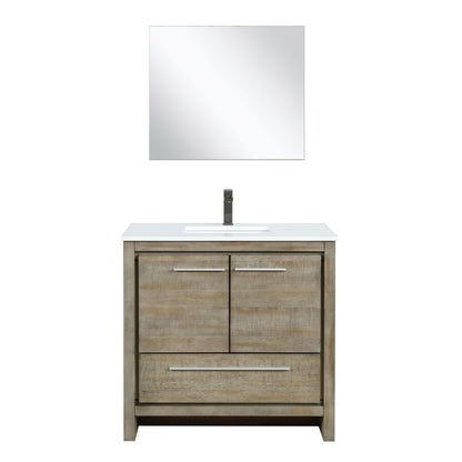 Lexora Lafarre 36 in. Rustic Acacia Single Sink Bath Vanity