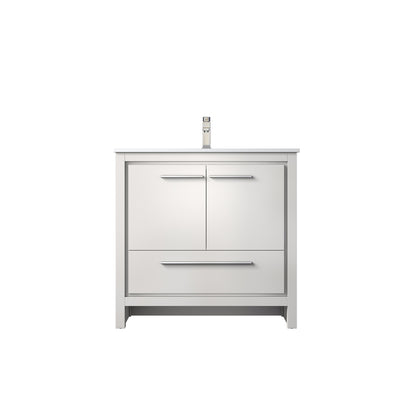 Lexora Lafarre 36 in. White Single Sink Bath Vanity