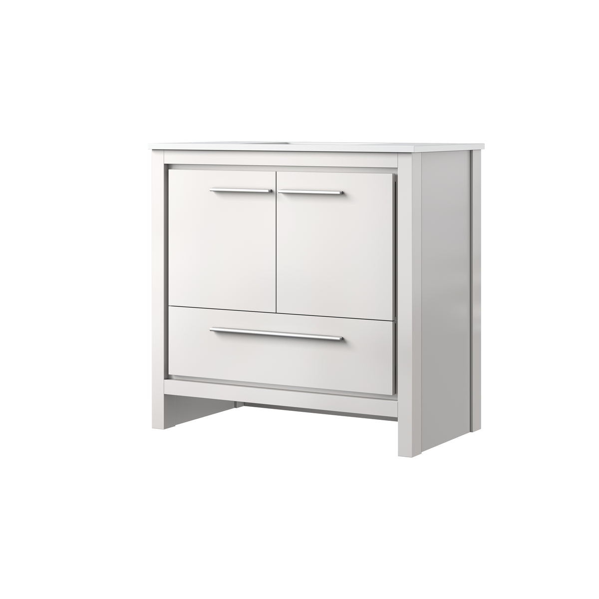 Lexora Lafarre 36 in. White Single Sink Bath Vanity