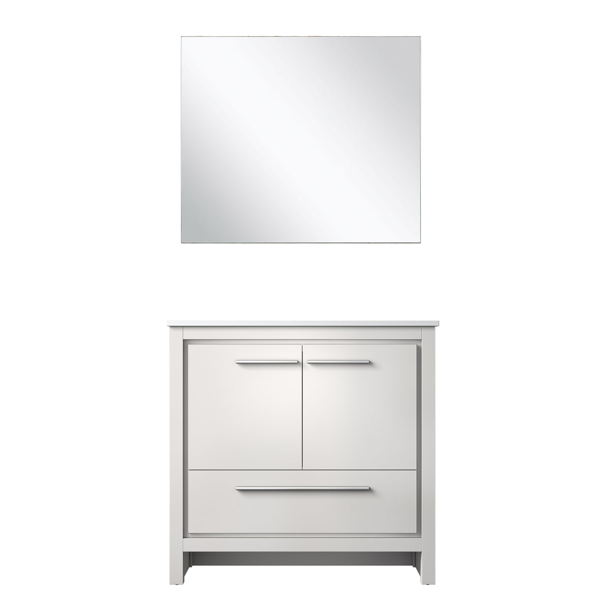 Lexora Lafarre 36 in. White Single Sink Bath Vanity