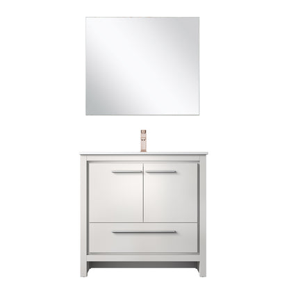 Lexora Lafarre 36 in. White Single Sink Bath Vanity