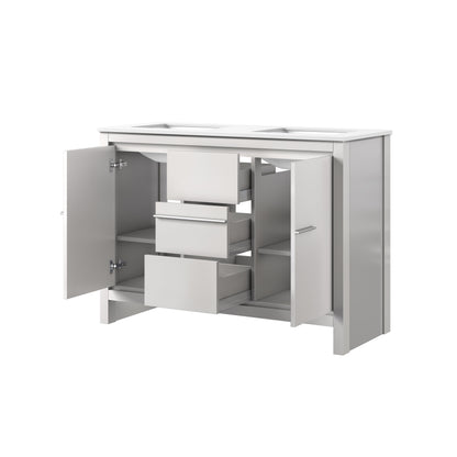 Lexora Lafarre 48 in. White Double Sink Bath Vanity