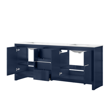 Lexora Lafarre 80 in. Navy Blue Double Sink Bath Vanity