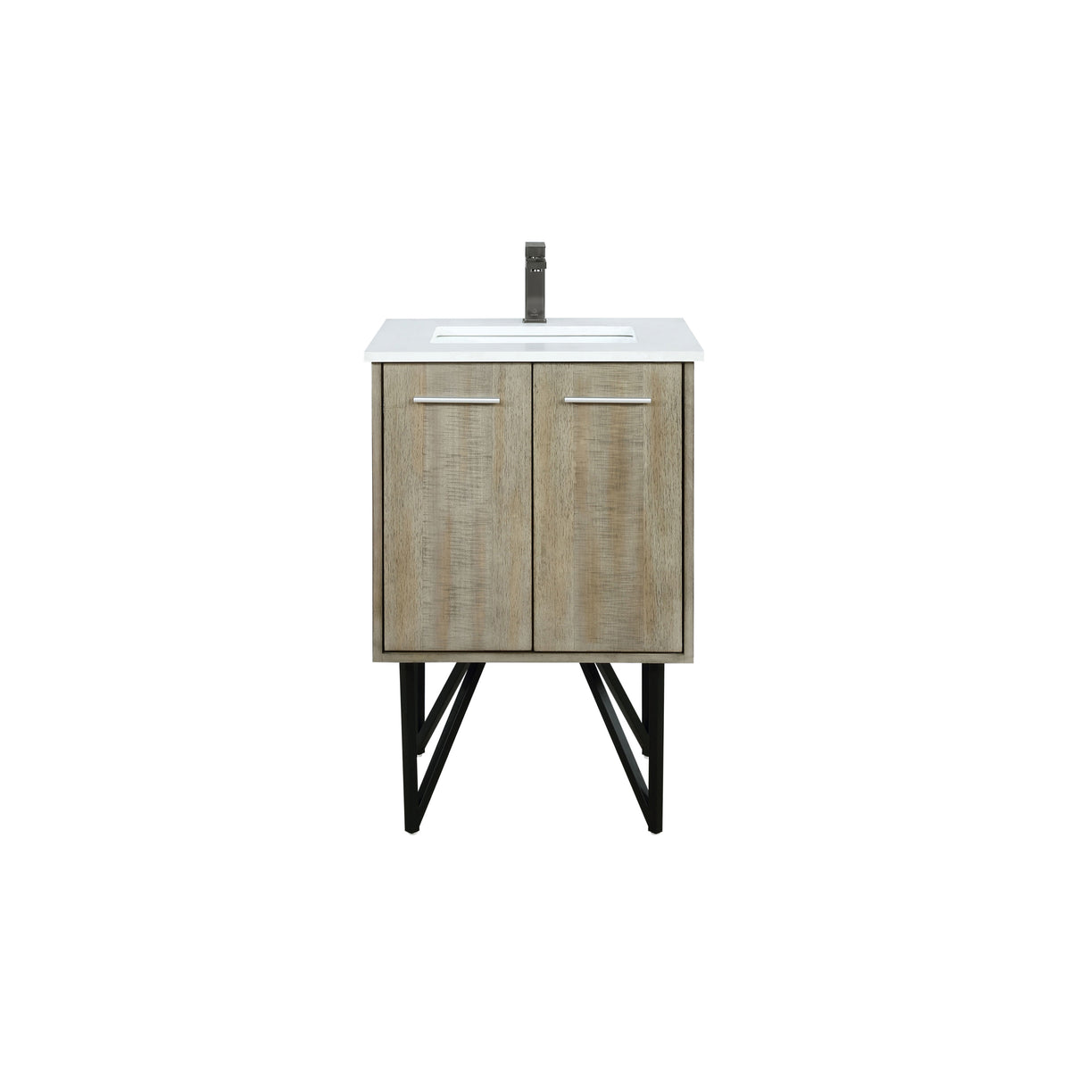 Lexora Lancy 24 in. Rustic Acacia Single Sink Bath Vanity