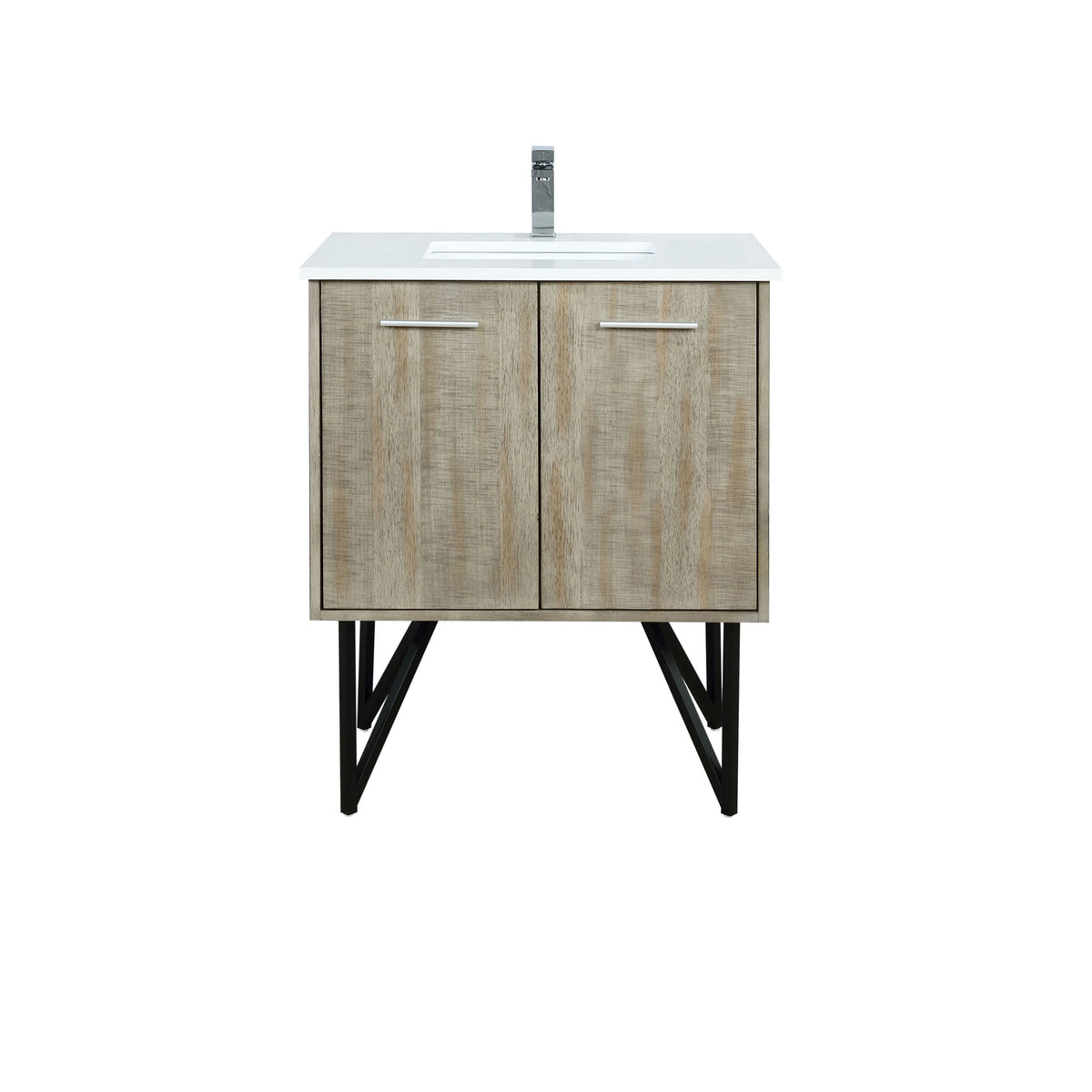 Lexora Lancy 30 in. Rustic Acacia Single Sink Bath Vanity