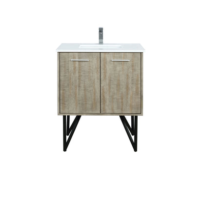 Lexora Lancy 30 in. Rustic Acacia Single Sink Bath Vanity