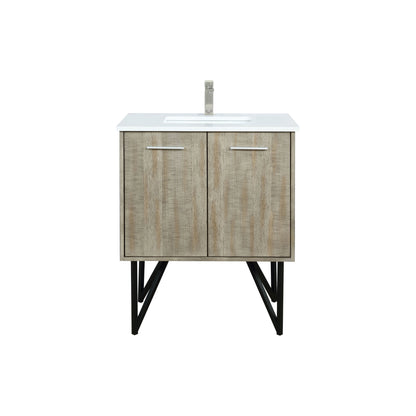 Lexora Lancy 30 in. Rustic Acacia Single Sink Bath Vanity