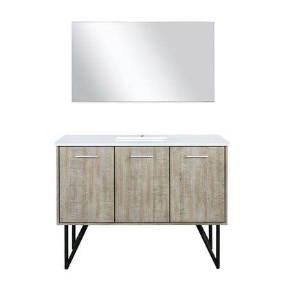 Lexora Lancy 48 in. Rustic Acacia Single Sink Bath Vanity