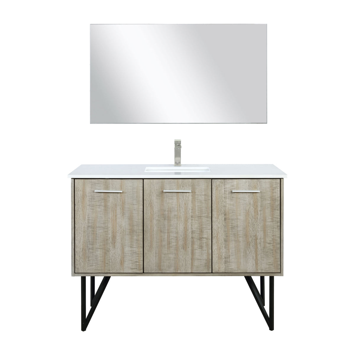 Lexora Lancy 48 in. Rustic Acacia Single Sink Bath Vanity