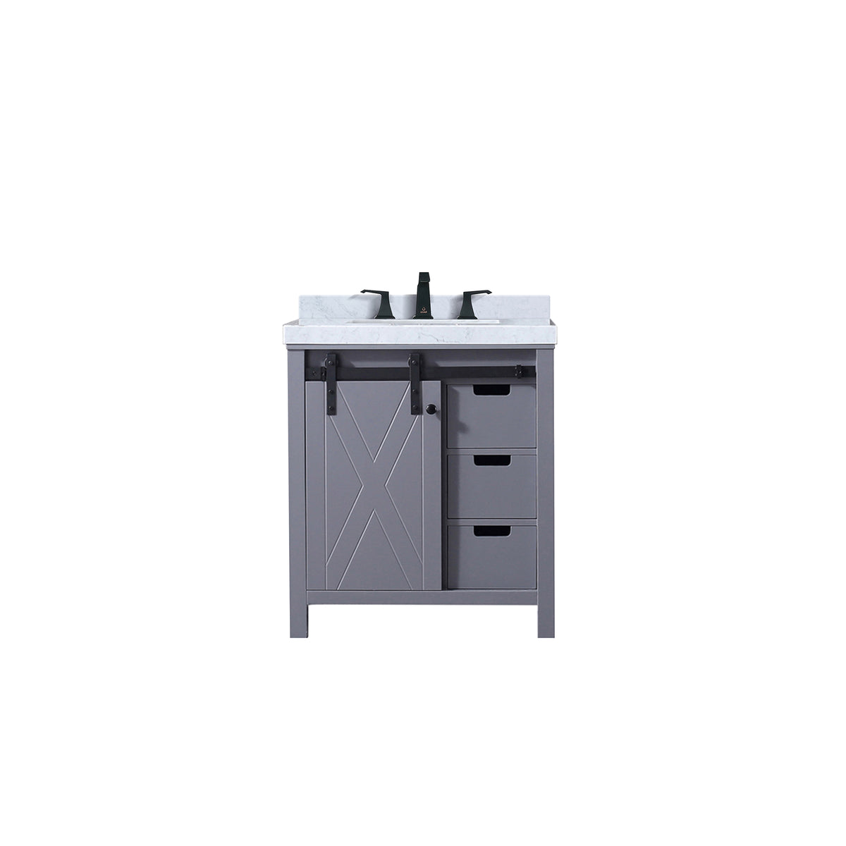 Lexora Marsyas 30 in. Dark Grey Single Sink Bath Vanity