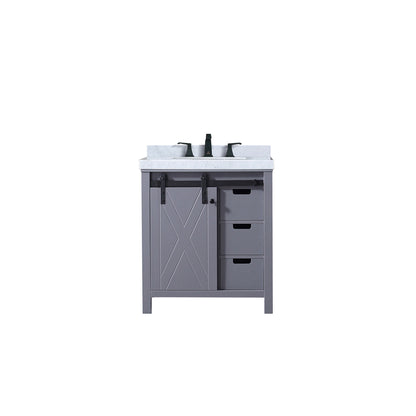 Lexora Marsyas 30 in. Dark Grey Single Sink Bath Vanity