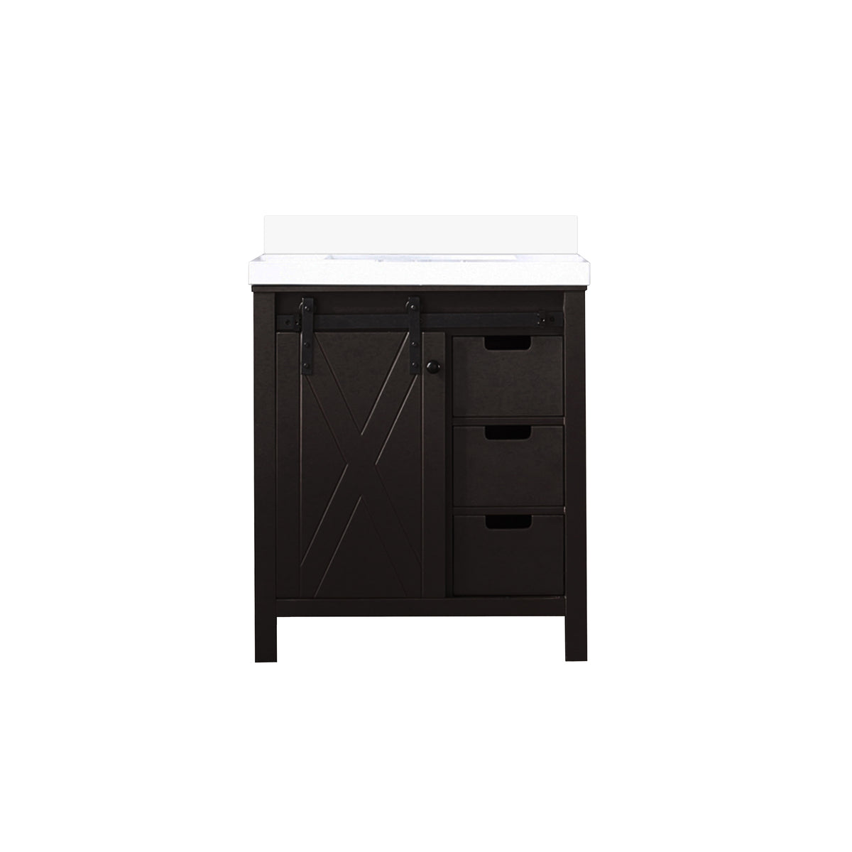 Lexora Marsyas 30 in. Brown Single Sink Bath Vanity