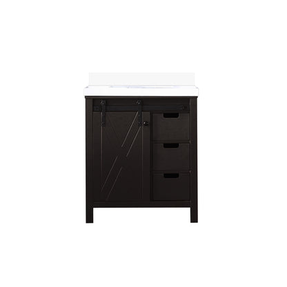 Lexora Marsyas 30 in. Brown Single Sink Bath Vanity